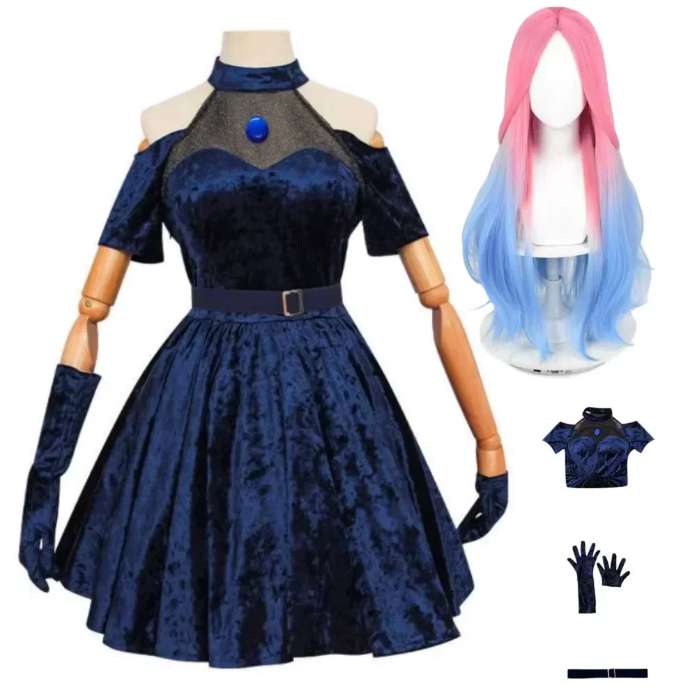 Anime Cosplay Blue Hair - Mizi Cosplay Kostümü Anime Uzaylı Sahne