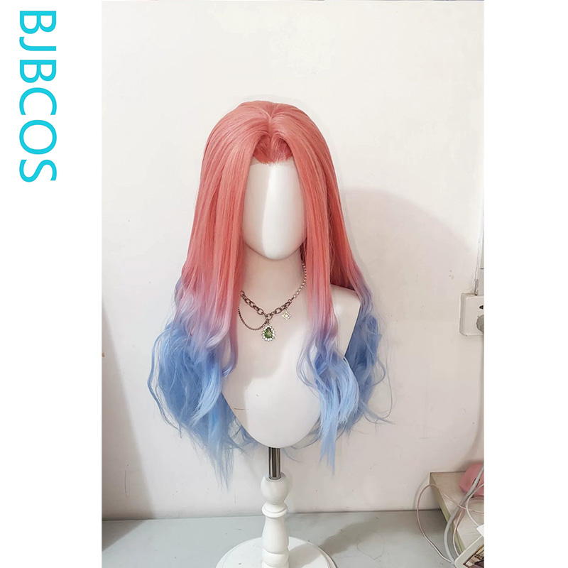 Anime Cosplay Blue Hair - Şekillendirilmiş Peruk ‌ Mizi Cosplay Peruk