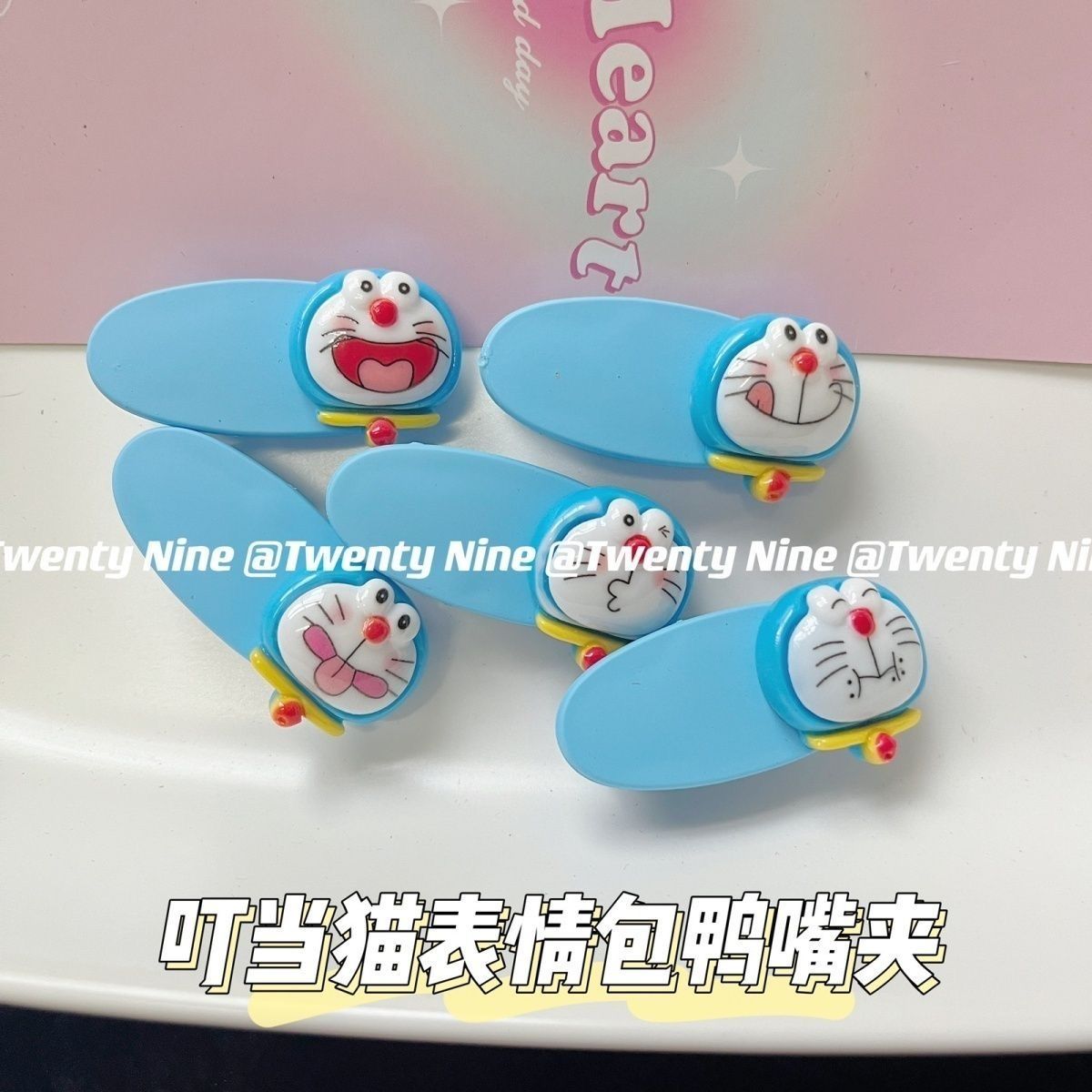 Anime Cosplay Couple - Sevimli Doraemon Desenli Ördek Gagası Saç