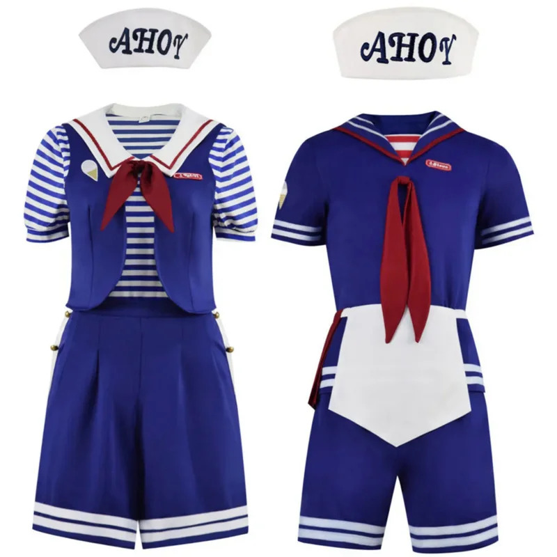 Anime Cosplay Youtube Shorts - Cadılar bayramı Robin Steve Harrington Yetişkin