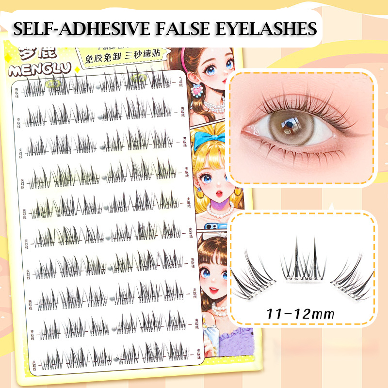 Anime Cosplay Lashes - Tutkalsız Kirpikler ”Bantız