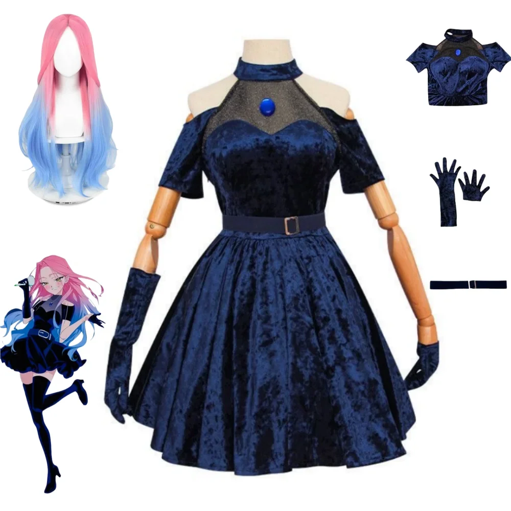 2026 Mizi Cosplay Kostüm Anime - Anime Cosplay Blue Hair incelemesi ve fiyatı