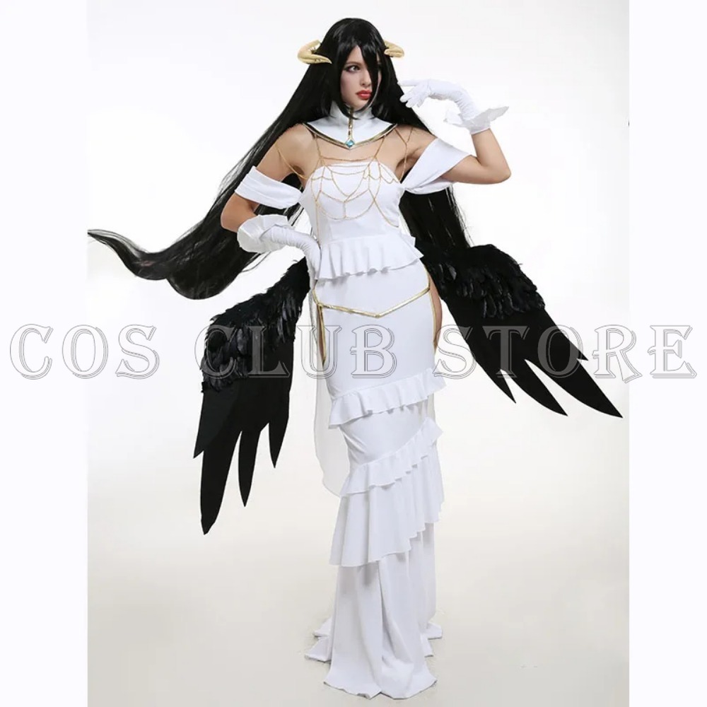 Anime OVERLORD elbiseler Cospl - Anime Cosplay Albedo incelemesi ve fiyatı