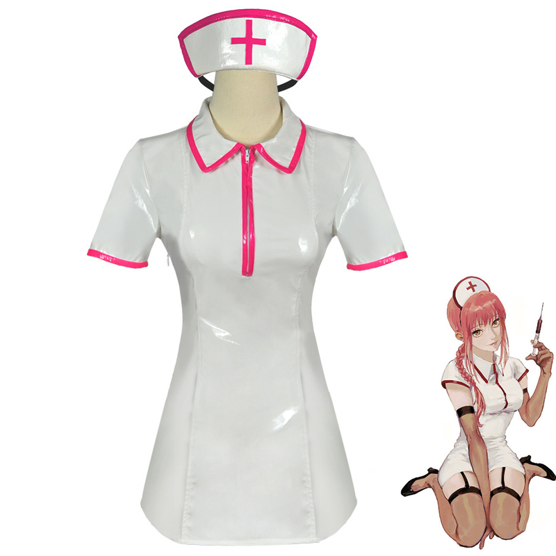 Anime testere adam Cosplay kos - Anime Cosplay Nurse incelemesi ve fiyatı