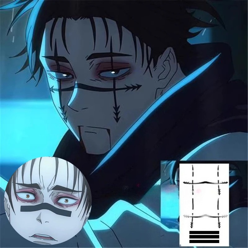 Choso Dövme Etiket Anime Jujut - Anime Cosplay Jujutsu Kaisen incelemesi ve fiyatı