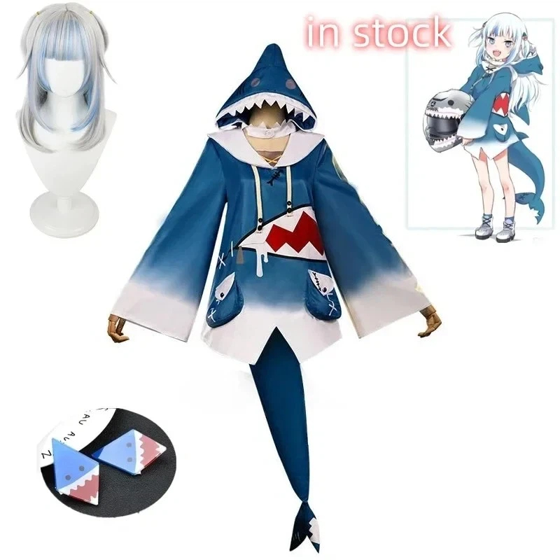 Hololive ENG Gawr Gura Cosplay - Anime Cosplay Youtuber incelemesi ve fiyatı